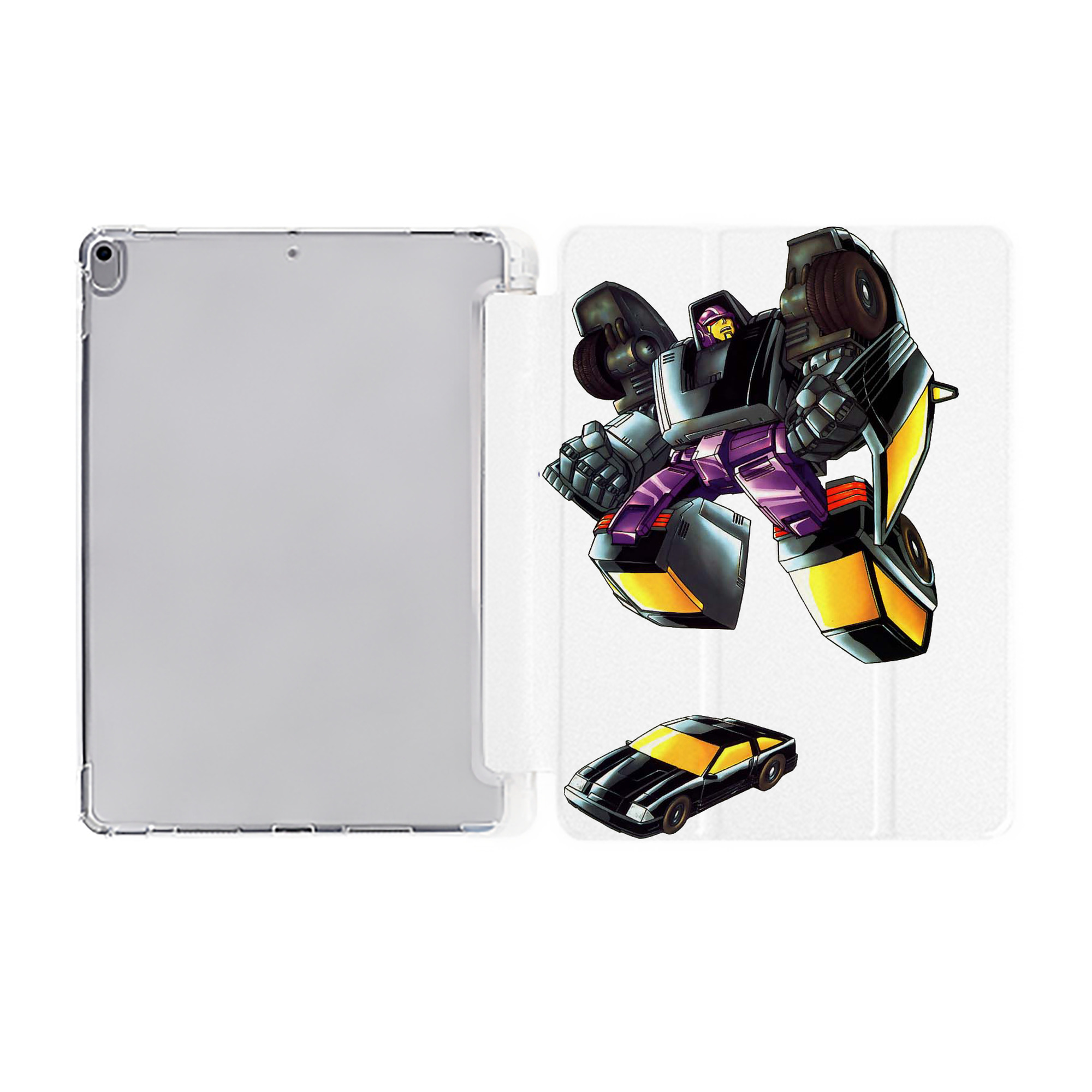 （画像用）  IPad ケース ペン収納付き 三つ折りスタンド PUレザー×シリコン 対応機種9.5/10.5/10.9インチ